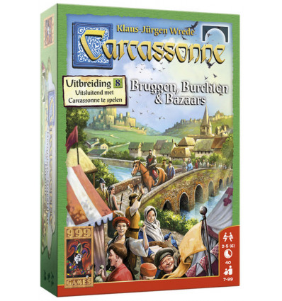 999 GAMES Carcassonne- Bruggen, burchten en bazaars