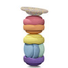 STAPELSTEIN Super Confetti Rainbow Set pastel - 6st + 1 balance board