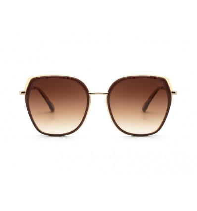 IKKI Donna zonnebril dames - bruin goud/ gradient bruin nr.16 roze