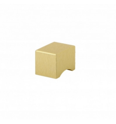 IBE Knop vierkant - 19x19x26MM - Alu/ brushed - goud -