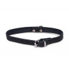 VADIGRAN Halsband zwart 37CM S geolied leder - hond