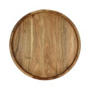 Pomax LAUREL dienblad - dia 45cm- acacia hout/naturel