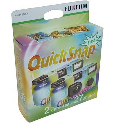 FUJIFILM QuickSnap wegwerpcamera m/flits 2st. voor 2x 27foto's