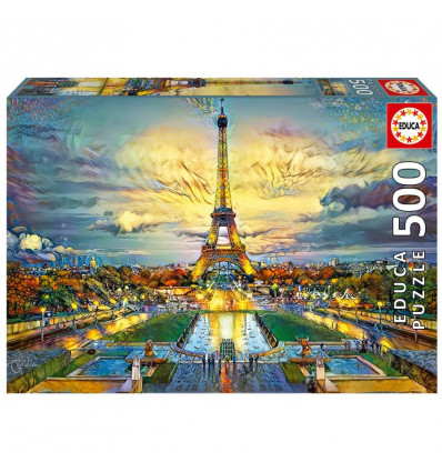 EDUCA Puzzel - Eiffeltoren, Parijs - 500st.