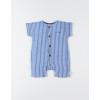 NOUKIES B Cocon pyjama romper - blauw gestreept - 1m