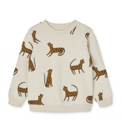 LIEWOOD Thora sweater - leopard sandy - 128