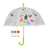ESSCHERT Paraplu kind - dieren om in te kleuren