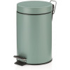 KELA Monaco vuilnisbak - 3L 26x17cm - jade groen pedaalemmer m/ binnenemmer