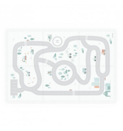 Play&Go EEVAA puzzelmat - 180x180cm - roadmap/ icons