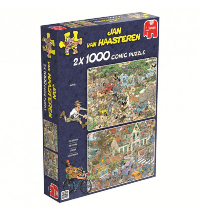 JUMBO Puzzel JvH - Safari & storm - 2x 1000st.