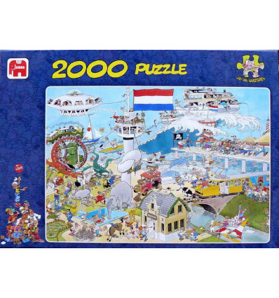 JUMBO Puzzel 2x 1000st. JvH - Ter land ter zee en in de lucht