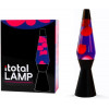 I-TOTAL Lavalamp zwart 36cm- paars/ roze