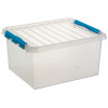 Sunware Q-LINE box 36L - transparant-blauw