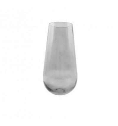 POINT VIRGULE Vaas uit glas - D17.5cm H35cm - grijs