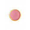 VAL Jose bord 22cm - base pink, edge yellow