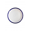 VAL Ana bord 27cm - base white, edge blue