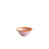 VAL Inez bowl 15x6cm - base pink edge orange
