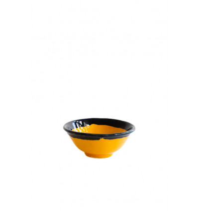 VAL Inez bowl 15x6cm - base yellow edge blue