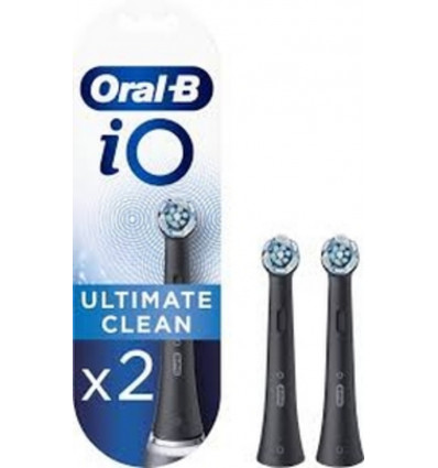 BRAUN Oral B Brio IO ultimate clean refill opzetborstels 2st.- zwart