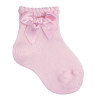 CONDOR sokken strik - roze - 3/6m