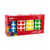 APLI Stickers hart - 4 kleuren
