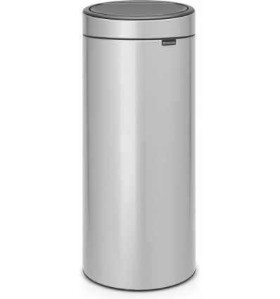 BRABANTIA Touch Bin Afvalemmer 30L - Metallic grey tu uc