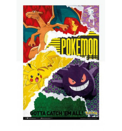 GRUPO Poster - Pokemon Gotta catch'em all! - 61x91.5cm