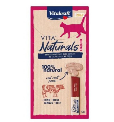 VITAKRAFT Vita naturals liquid snack - rund - 5x15gr TU LU