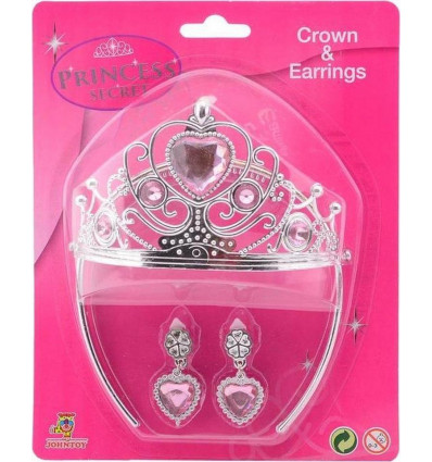 Princess Secret - Kroon en oorbellen set