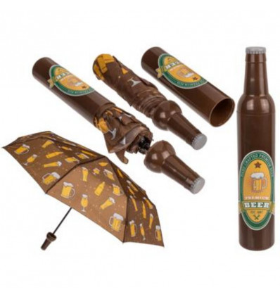 Paraplu in bierfles - 90cm