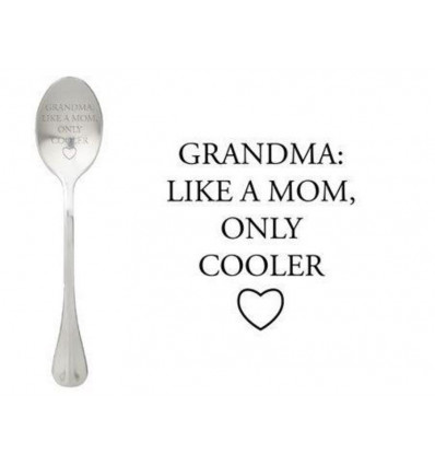One Message Spoon - Grandma, like a mom only cooler