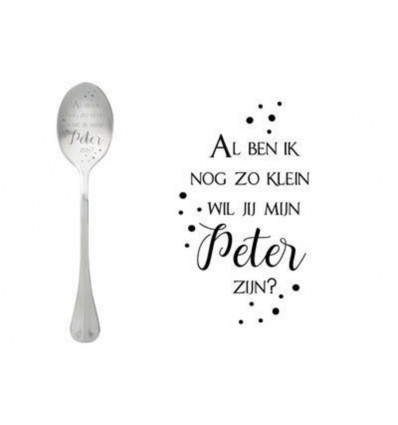 One Message Spoon - Al ben ik nog zo klein, wil jij mijn Peter zijn?