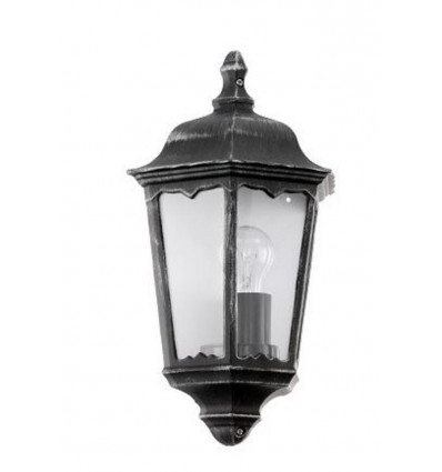 EGLO Navedo wandlamp - E27- alu/zwart/ zilver -