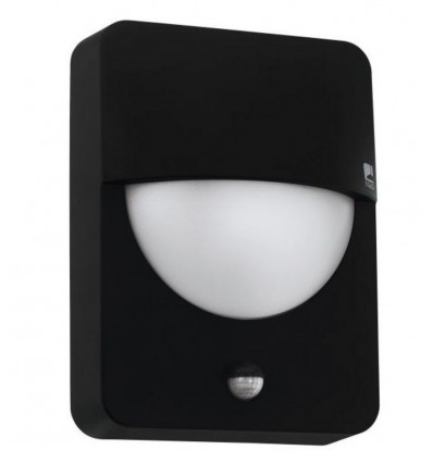 EGLO Salvenesco wandlamp - E27 - alu/ zwart - met sensor