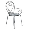 Bistro tuinset: RODIN tafel 70cm + 2x stoelen met armleuning
