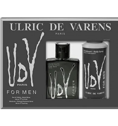 ULRICH DE VARENS For men - Geschenkset Eau de toilette 100ml + deodorant 200ml