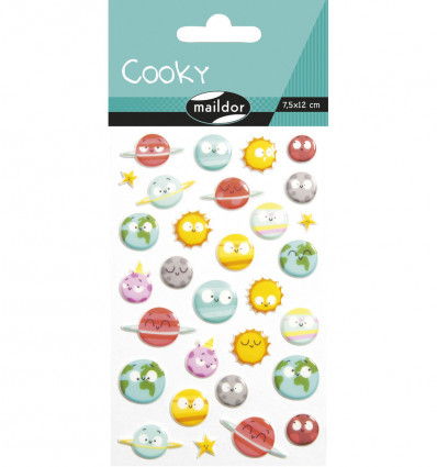 COOKY Stickers 3D - Planeten