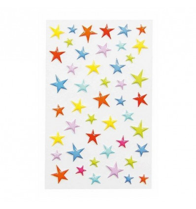 COOKY stickers 3D - Gekleurde sterren