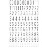 MAILDOR Glitty - alfabet cijfers zilver