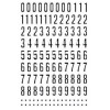 MAILDOR Glitty - alfabet cijfers zwart