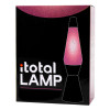 I-TOTAL Lava lamp zwart - liquid glitter36cm
