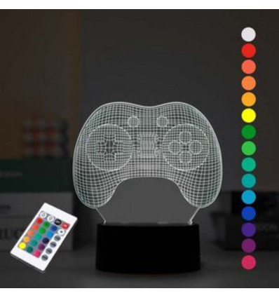 I-TOTAL 3D Let's play lamp touch met afstandsbediening