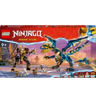 LEGO Ninjago 71796 Elementdraak vs. de mecha van de keizerin