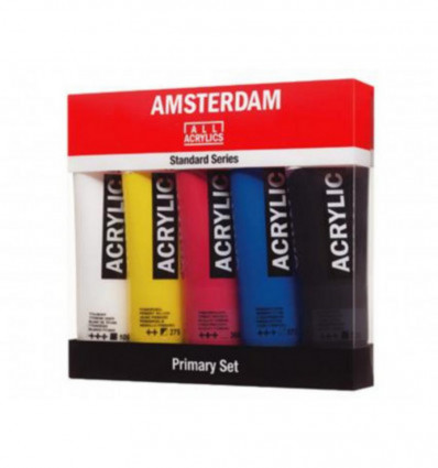 AMSTERDAM AAC Acryl set 5x 120ml - primaire kleuren