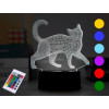 I-TOTAL 3D Cat lamp touch met afstands bediening