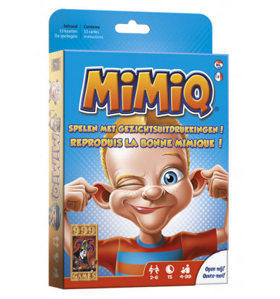 999 GAMES Mimiq kaartspel 2-6 spelers spelen met gezichtsuitdrukkingen