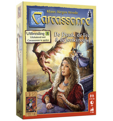 999 GAMES Carcassonne - De draak, fee en jonkvrouw