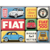Magneet set 9st.- Fiat 500, loved since 1957