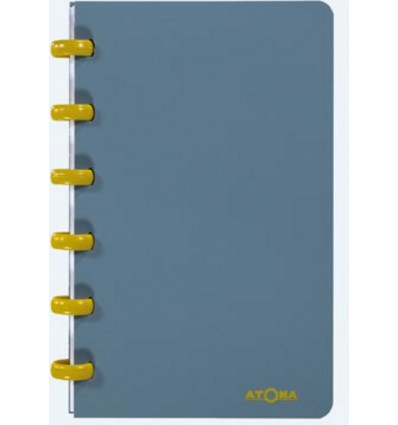 ATOMA Zakboek A6 60bl - 5mm geruit - terra ass. (prijs per stuk)