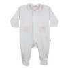 BABY GI Pyjama - wit/ roze streep - 1m